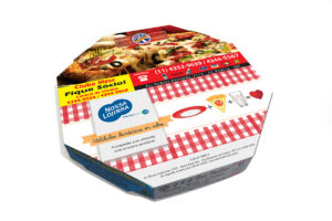 Caixa de pizza - Pizzaria Mesc